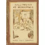 Halloween på Merryvale bok täcka vektorbild